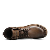 Handgemachte, luxuriöse, warm gefütterte Designer-Stiefeletten für Herren – Winterstiefeletten aus Spaltleder