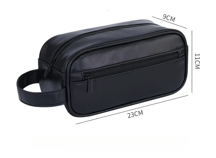 The "Cloud-Carry" Travel Set: Premium PU Leather Cosmetic Bag