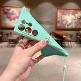 Original Wrist Strap Silicone Case for Samsung Galaxy S26 S25 S24 Ultra