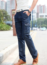 Herren Cargo-Jeans mit mehreren Taschen