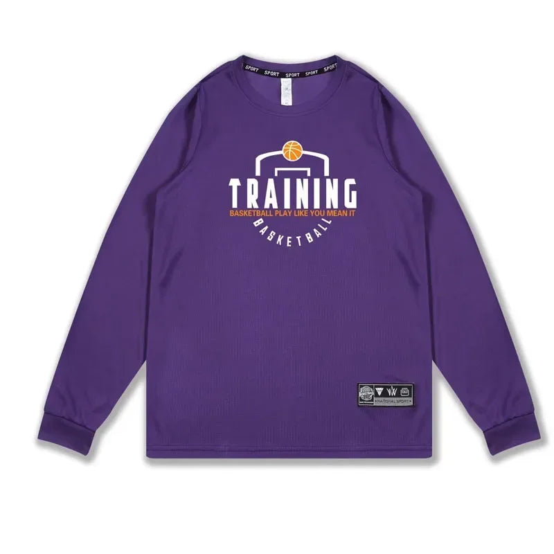 Men’s Full-Sleeve Training Jersey | Breathable Quick-Dry Basketball Shooting Shirt