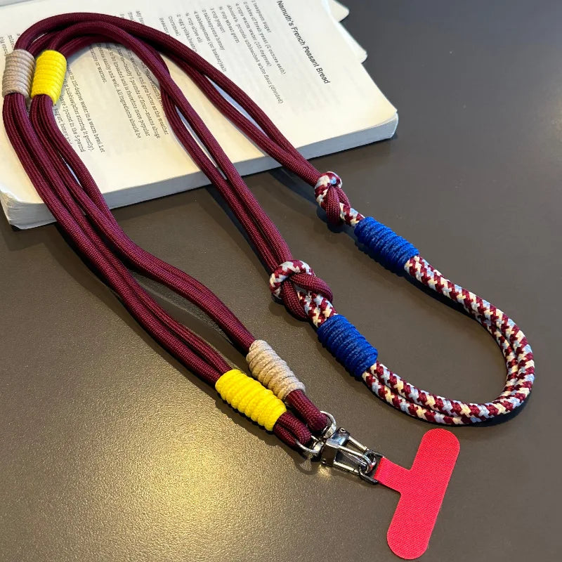 Modisches kreatives geknotetes Telefon-Lanyard | Universeller langer Umhängeriemen