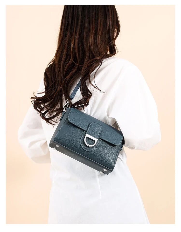 The Legacy-Flap Silhouette Luxury Cowhide Crossbody