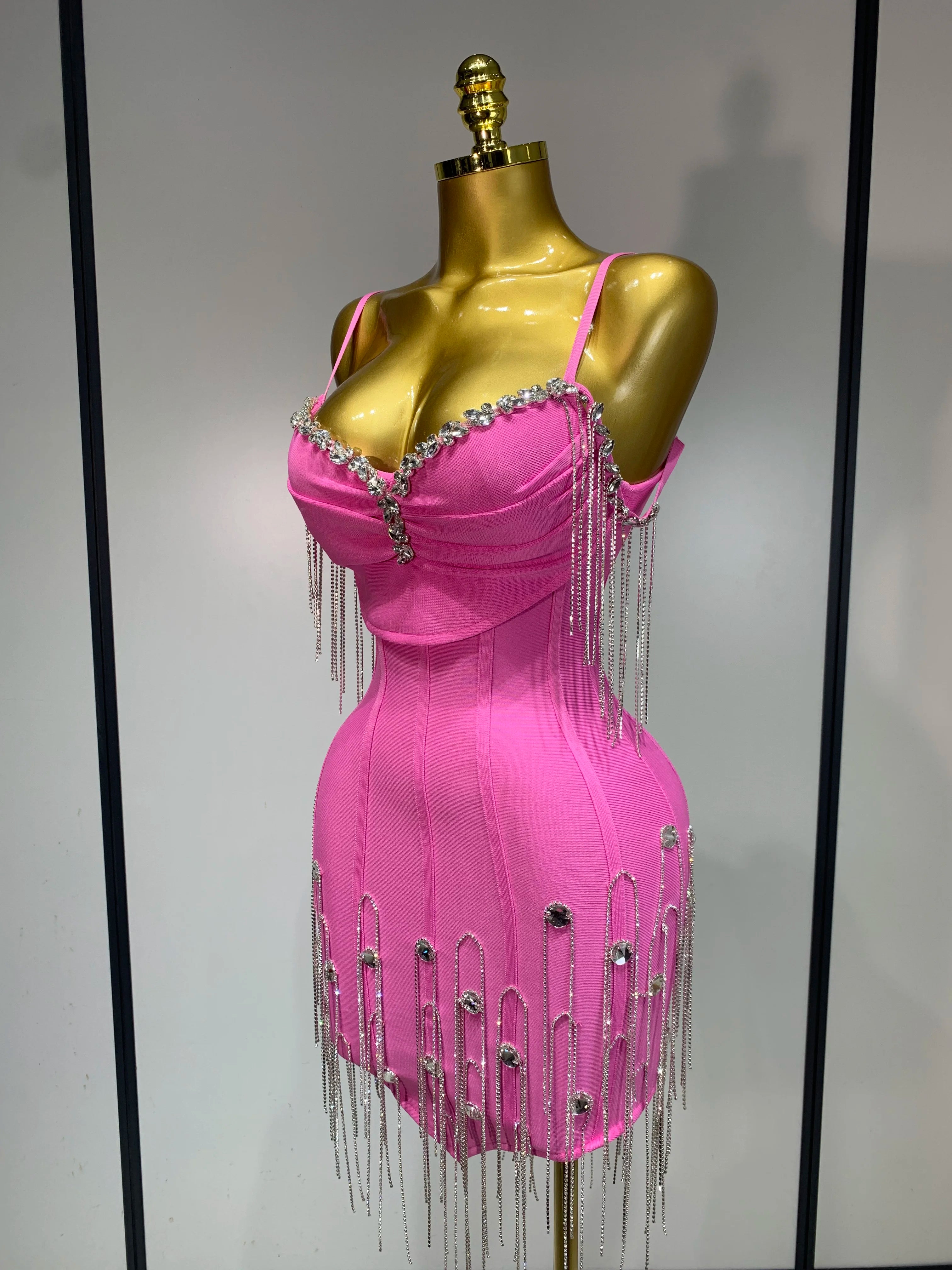 Sexy Backless Spaghetti Strap Bodycon Dress Elegant Prom, Club & Party Dress