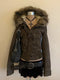 Women’s Retro Faux Fur Denim Parka – Hooded American Vintage Jean Jacket