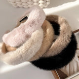 Flauschiges Breites Haarband und Elegantes Haarband mit Temperament