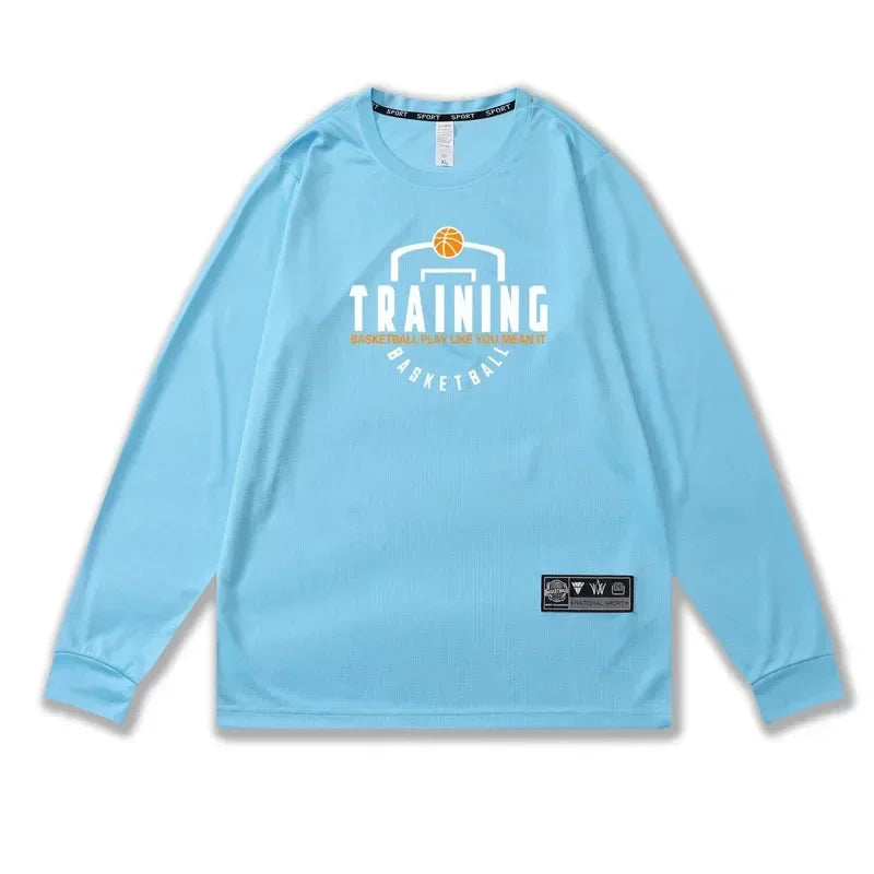 Men’s Full-Sleeve Training Jersey | Breathable Quick-Dry Basketball Shooting Shirt