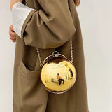 Neue Fashion Ball-Shape Umhängetasche | Luxus-Acrylketten-Schultertasche