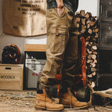Herren Techwear Cargo-Hose – Lässige Safari-Hose mit vielen Taschen