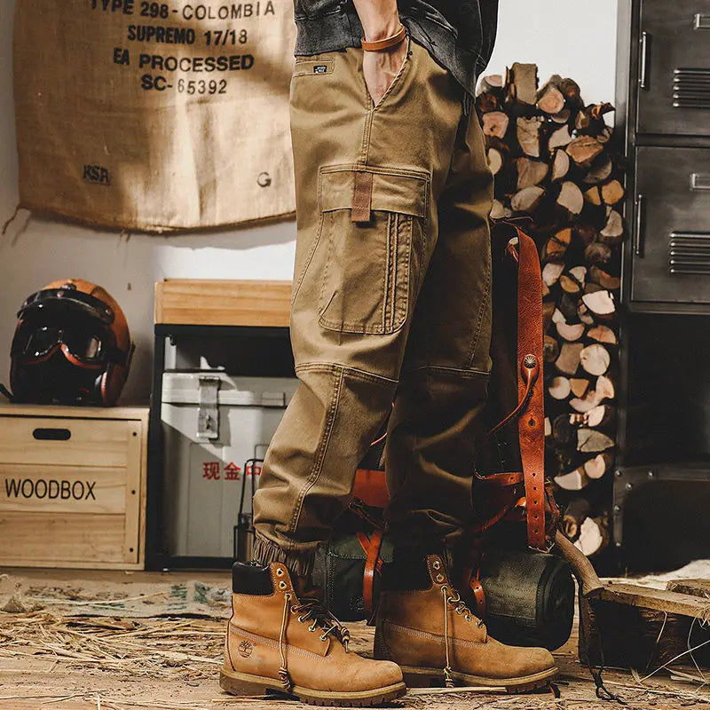 Herren Techwear Cargo-Hose – Lässige Safari-Hose mit vielen Taschen