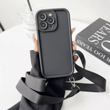 Crossbody Lanyard Silicone Case for iPhone 17 16 15 14 13 12 11 Pro Max