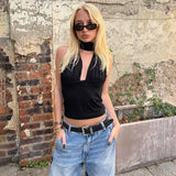 Fashion Backless Halter Vest for Women | Sexy Sleeveless V-Neck Tank Top