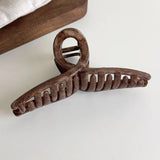 Retro Brown Marbling Large Hair Claws for Women