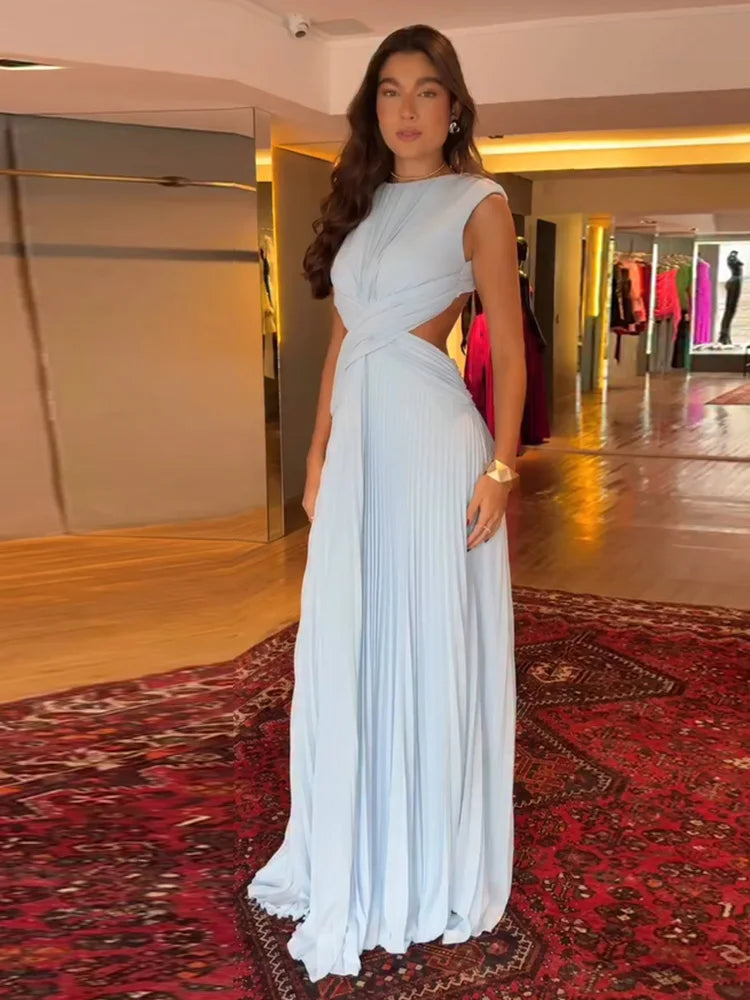 Women’s Sexy Hollow-Out Backless Maxi Dress