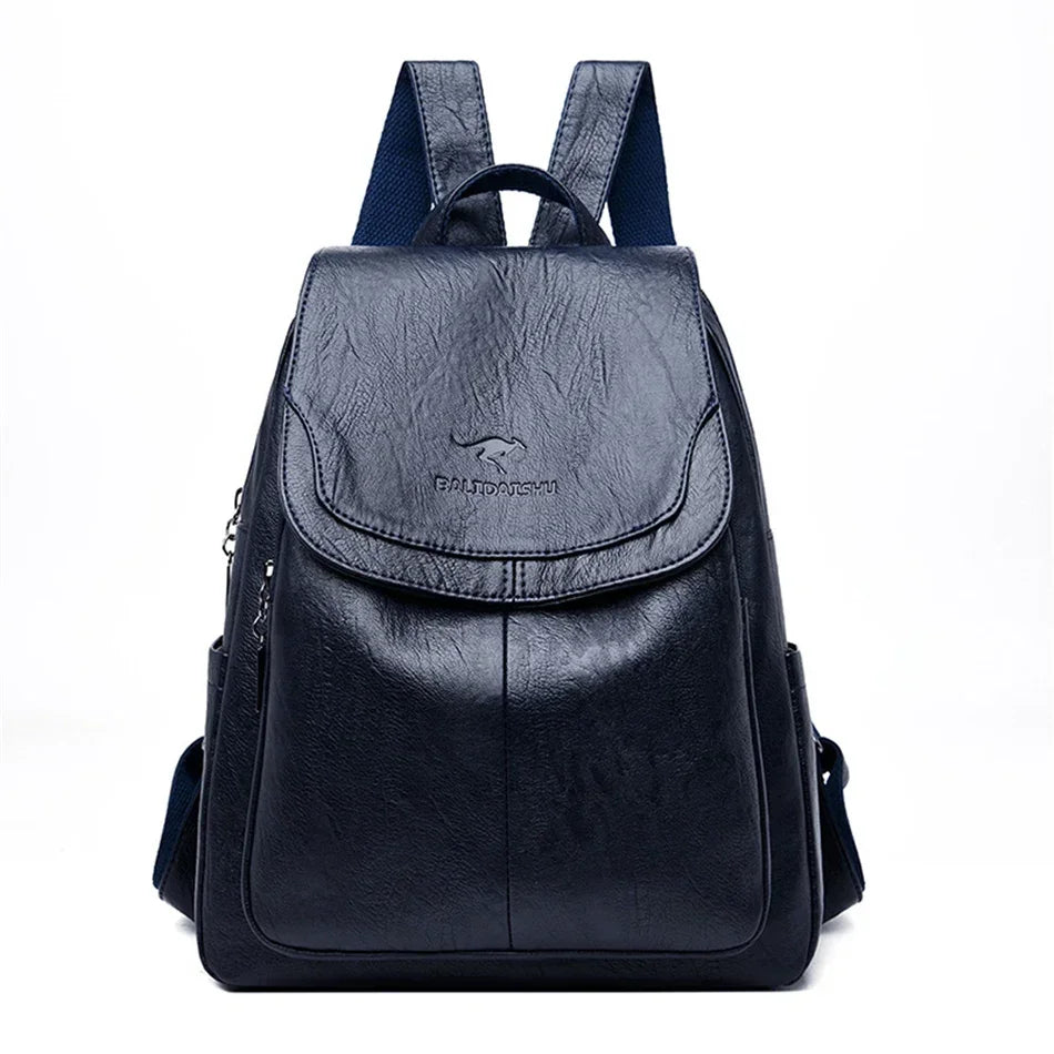 Women's Soft Leather Fashion Backpack | Ladies Designer Shoulder Bag