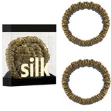 Das „Seidenfaden“-Slim-Set: Premium Skinny Scrunchies aus 100 % Maulbeerseide
