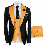 Herren 3-teiliger High-End-Anzug – Casual Business & formeller Gesellschaftsanzug