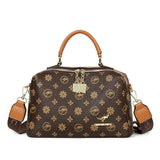 Luxury Brand Designer Women's Handbag | High-Quality Printed Leather Crossbody