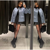 Freizeit-Jacke für Damen | Urbaner Kurzmantel mit Revers im Loose Fit