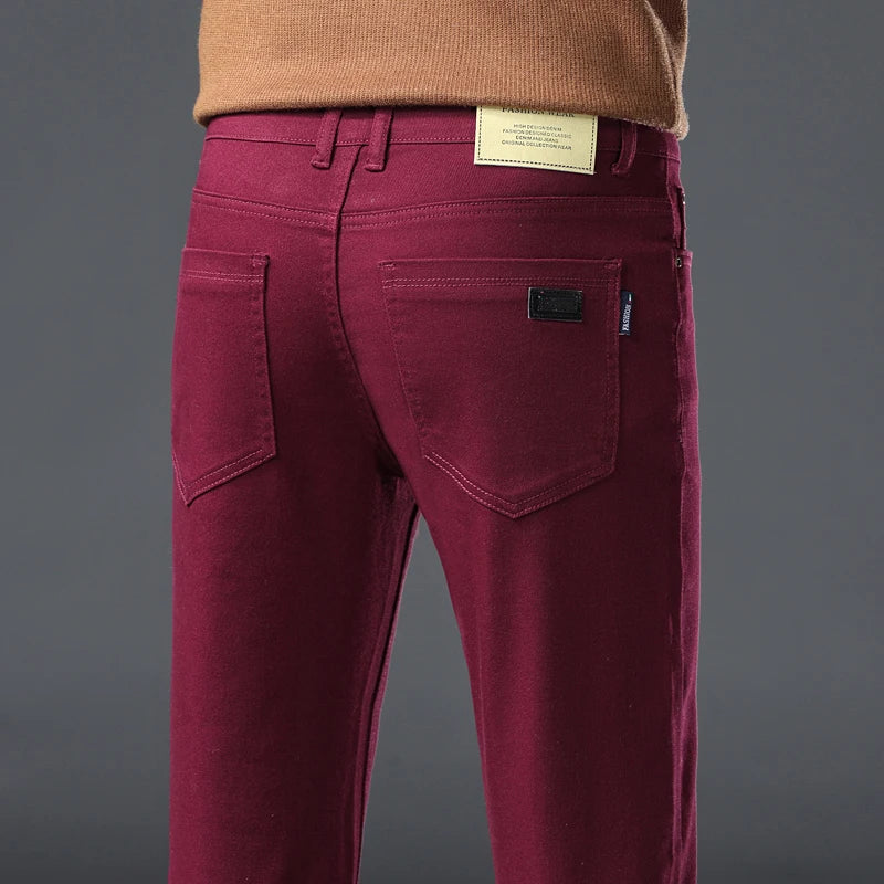 Classic Style Men's Advanced Slim Fit Straight Jeans