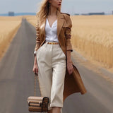 The "Grace" Skinny Belt: Premium Genuine Leather with Polished Gold Buckle