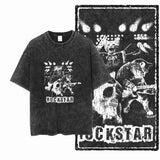 Acid Washed Cat Graphic T-Shirt | Unisex Exclusive Streetwear Tee