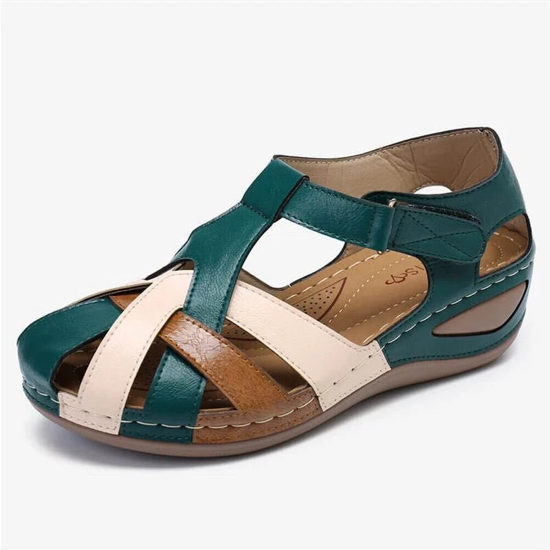 Women’s Soft Wedge Sandals – Comfortable Low Platform Shoes, Mix Color Summer Sandalias