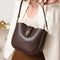 Luxury Natural Cowhide Genuine Leather Shoulder Bag | Soft Designer Handbag