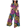 Ankara Print Short Blouse and Pants Tracksuit, Traditional Dashiki Clothing
