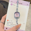 Women’s Fashion Square Chain Watch – Minimalist Small Quartz Wristwatch