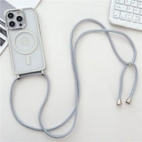 MagSafe Crossbody Lanyard Clear Case for iPhone 17 Air 16 15 14 13 Pro Max