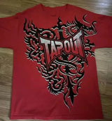 Herren Y2K Gothic Affliction T-Shirt – Baumwoll-T-Shirt mit dunklem Flügelprint