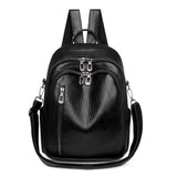 Weiche Damen-Schultertasche aus PU-Leder | Multifunktionaler Reise-Rucksack