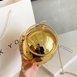 Neue Fashion Ball-Shape Umhängetasche | Luxus-Acrylketten-Schultertasche