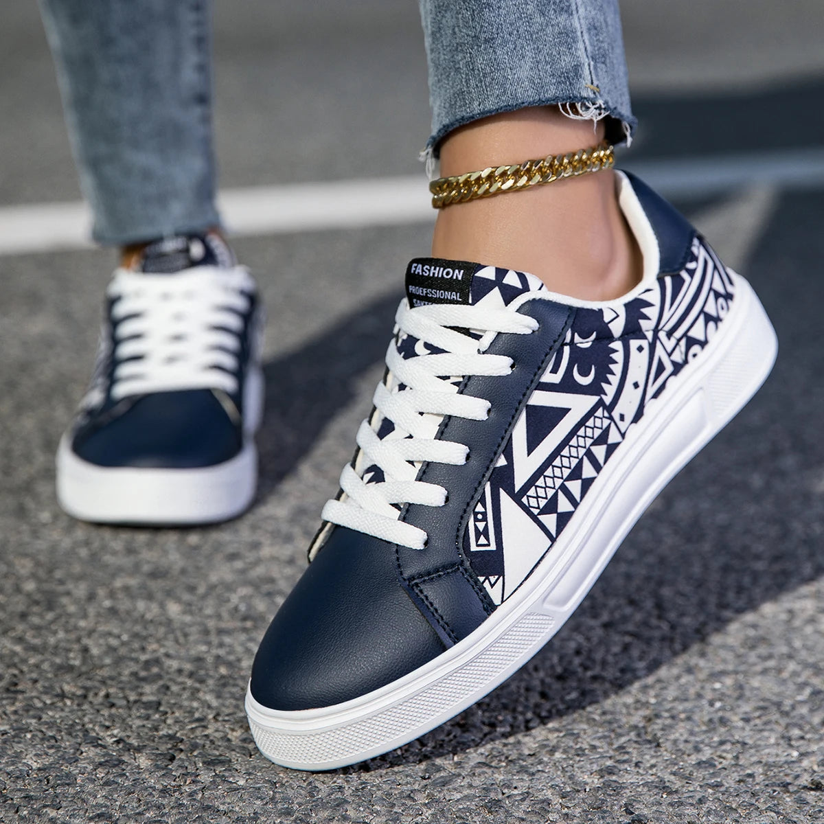 Damen-Sneaker für die Freizeit – Leichte Skateboard-Schuhe