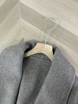 Luxuriöser Fuchsfell-Woll-Wintermantel für Damen – Eleganter doppelseitiger Wollmantel für Frauen,