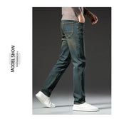 Herren Premium Vintage Jeans | Neue hochwertige elastische Business-Freizeit-Jeans