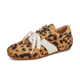 Women’s Genuine Leather German Training Shoes – Retro "Forrest Gump" Sneakers