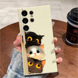 Three Little Kittens Silicone Case for Samsung Galaxy S25 S24 S23 Ultra