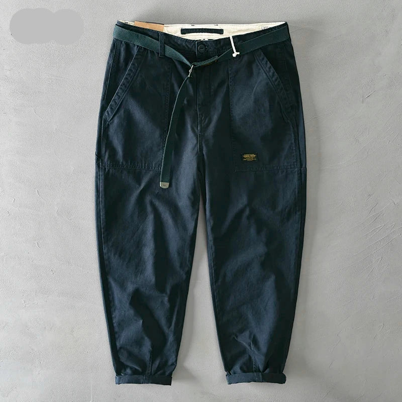 Men's Casual Cotton Cargo Pants | Fashion Loose Big Pocket Trousers