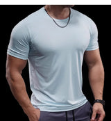 Men’s High-Elastic Running T-Shirt | Quick-Drying Gym Fitness Training Top
