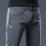 Men's Slim Fit Skinny Jeans | Gray & Blue Stretch Denim Pants