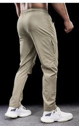 Men’s Micro-Elastic Gym Fitness Trousers | New Quick-Drying Running Training Pants