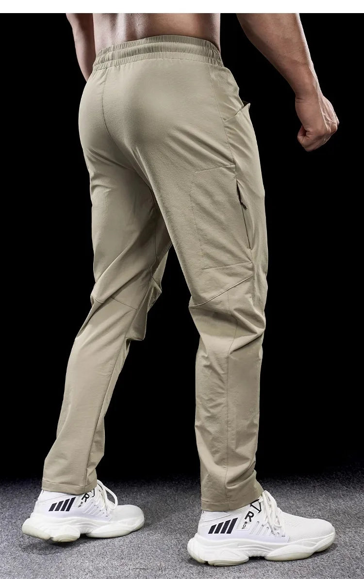 Men’s Micro-Elastic Gym Fitness Trousers | New Quick-Drying Running Training Pants