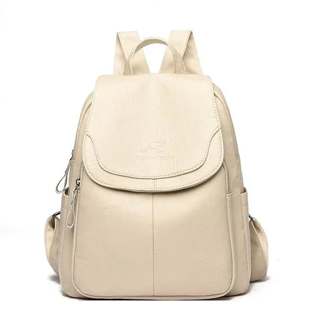 Women's Soft Leather Fashion Backpack | Ladies Designer Shoulder Bag