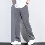 Men’s Soft Lyocell Summer Jeans – Elastic Waist Loose Straight Denim