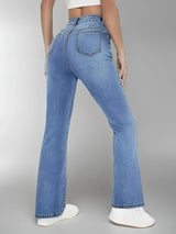 Damen Schlankheits-Jeans mit hoher Taille – Freizeithosen aus Denim im europäischen und amerikanischen Stil