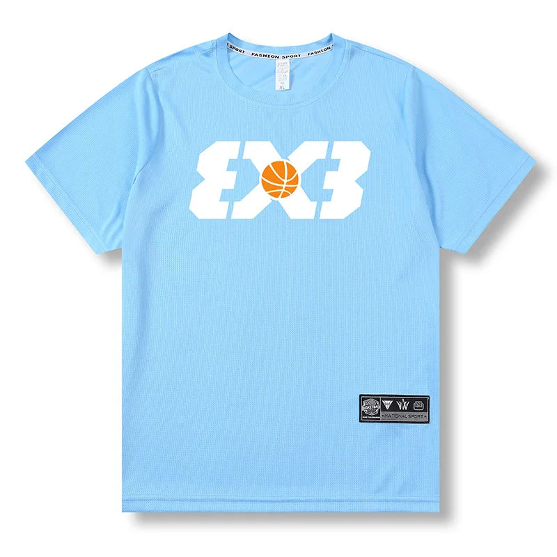 Herren lockeres Outdoor-Basketball-T-Shirt | Sommer schnelltrocknendes Streetwear-T-Shirt