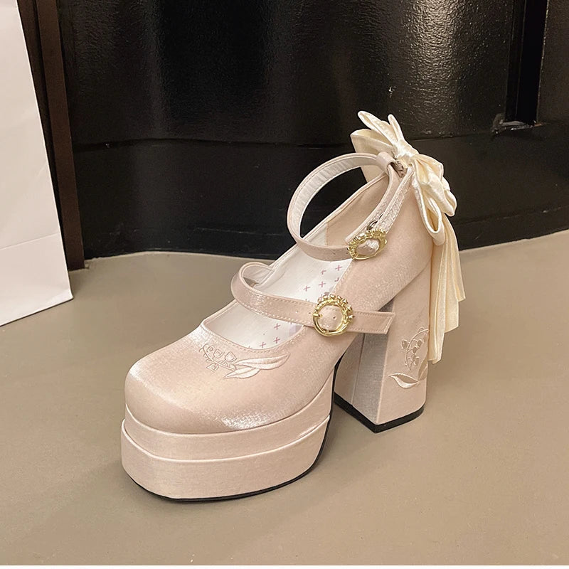 Women's Gothic Lolita Platform Mary Janes