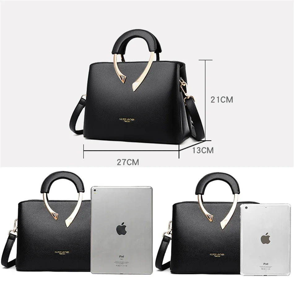 The Urban-Essence Tote Luxury PU Leather Handbag
